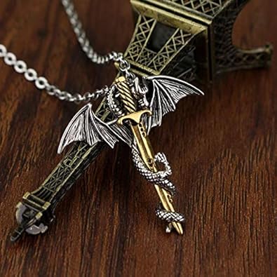 Dark Dragon Necklace (Yellow)