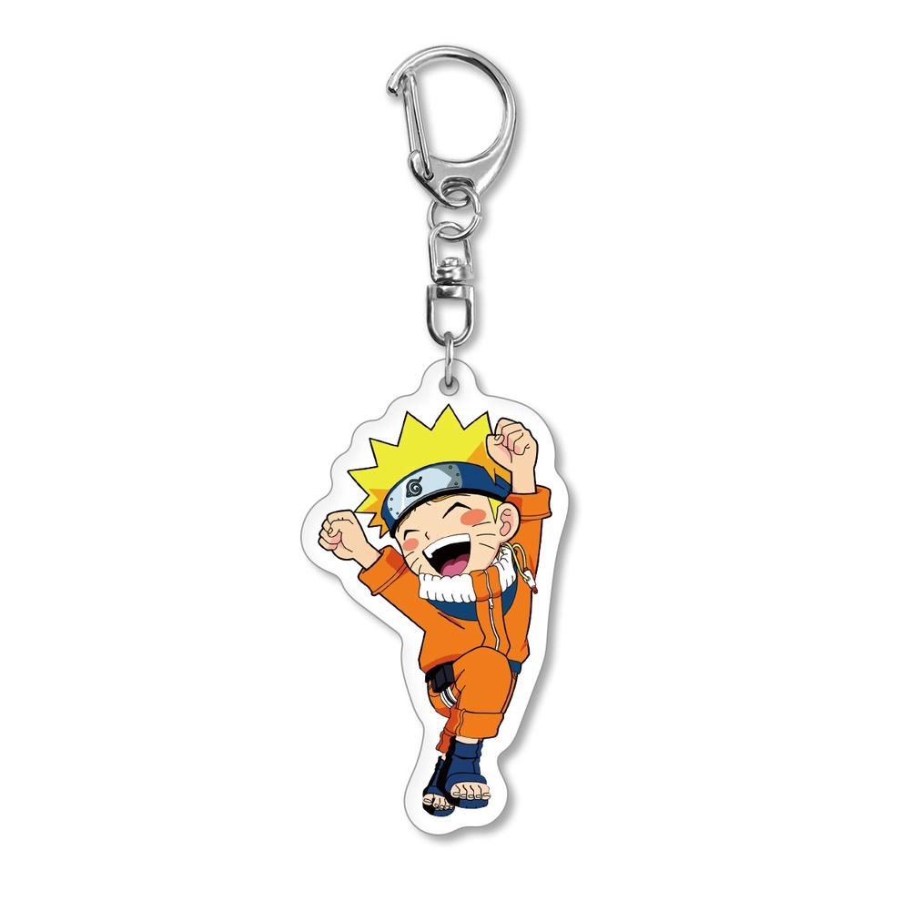 Happy Chibi Playful Naruto Acrylic Keychain