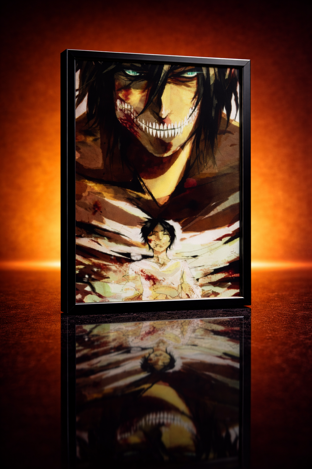 AOT: Eren Titan Transformation 3D Poster