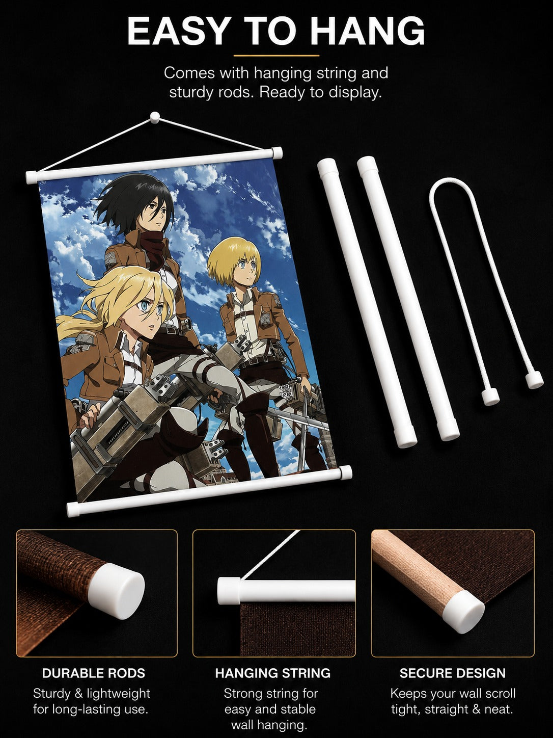 Attack on Titan: Defenders of the Wall Wall Scroll