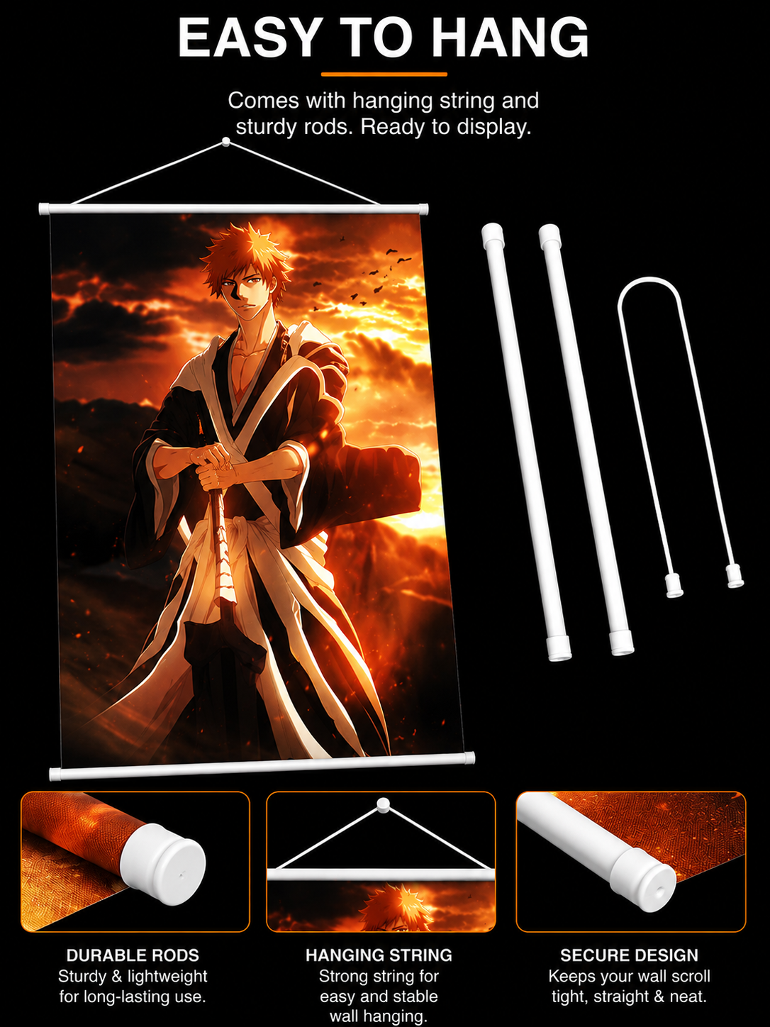 Bleach: Ichigo Kurosaki Wall Scroll