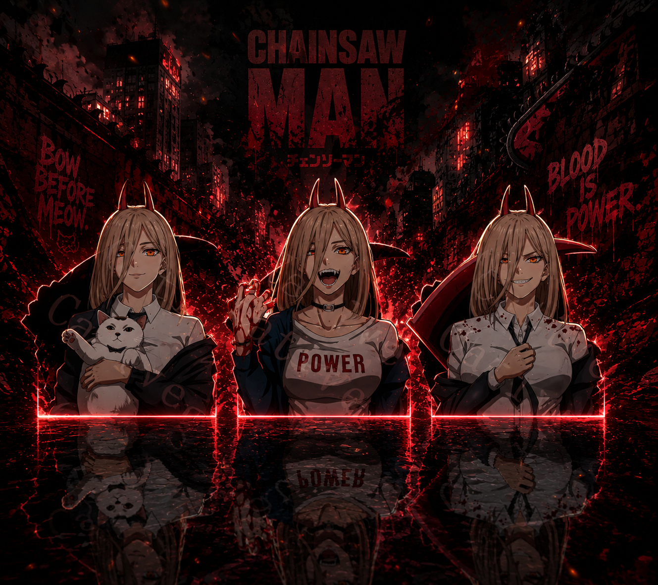 Chainsaw Man: Power 3D Stickers
