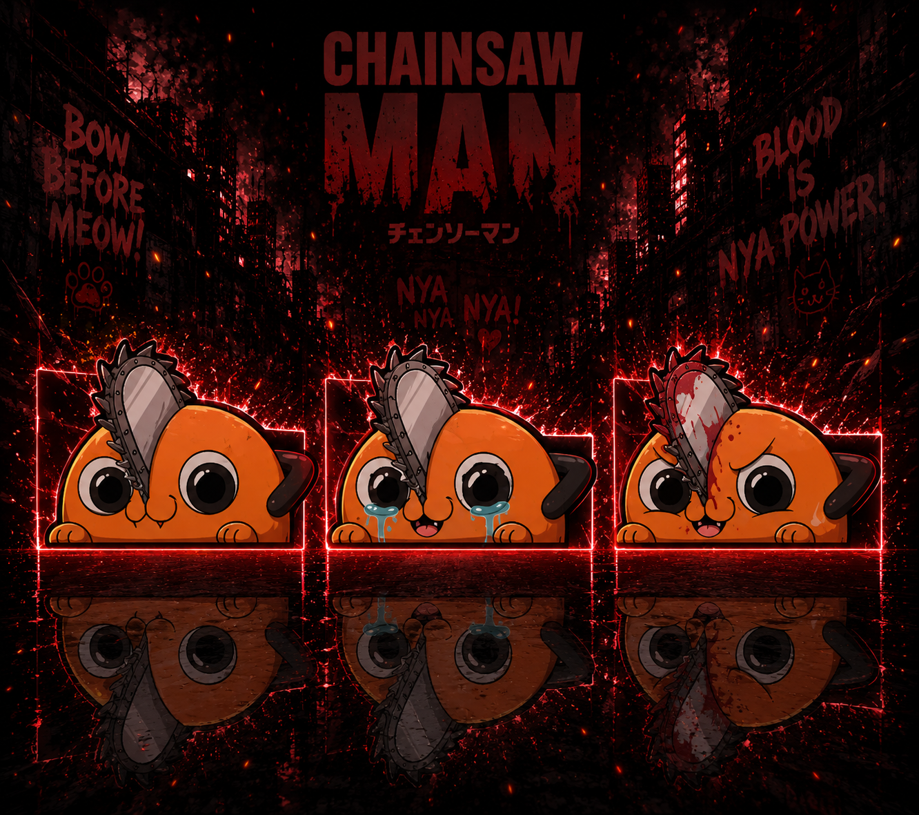 Chainsaw Man: Pochita 3D Sticker