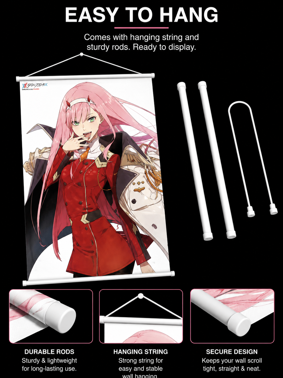 Darling in the Franxx: Zero Two Wall Scroll