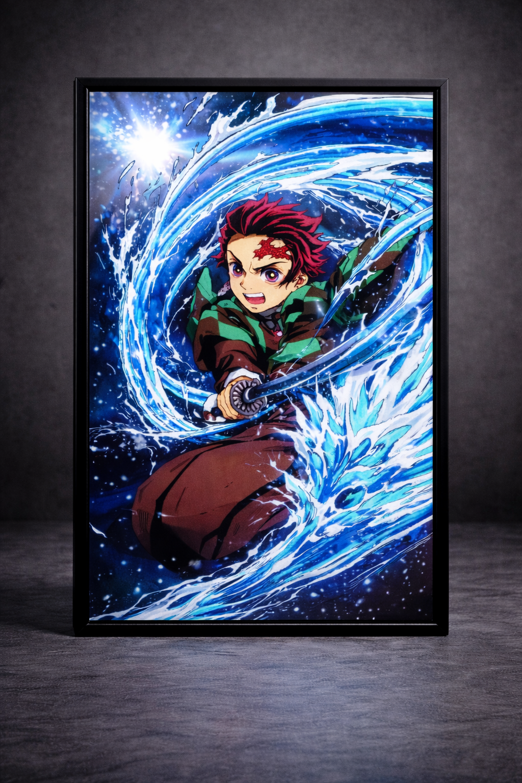 Demon Slayer: Tanjiro Breathing Technique 3D Poster