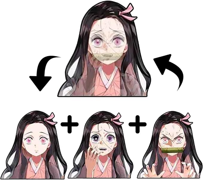 Nezuko 3D Stickers