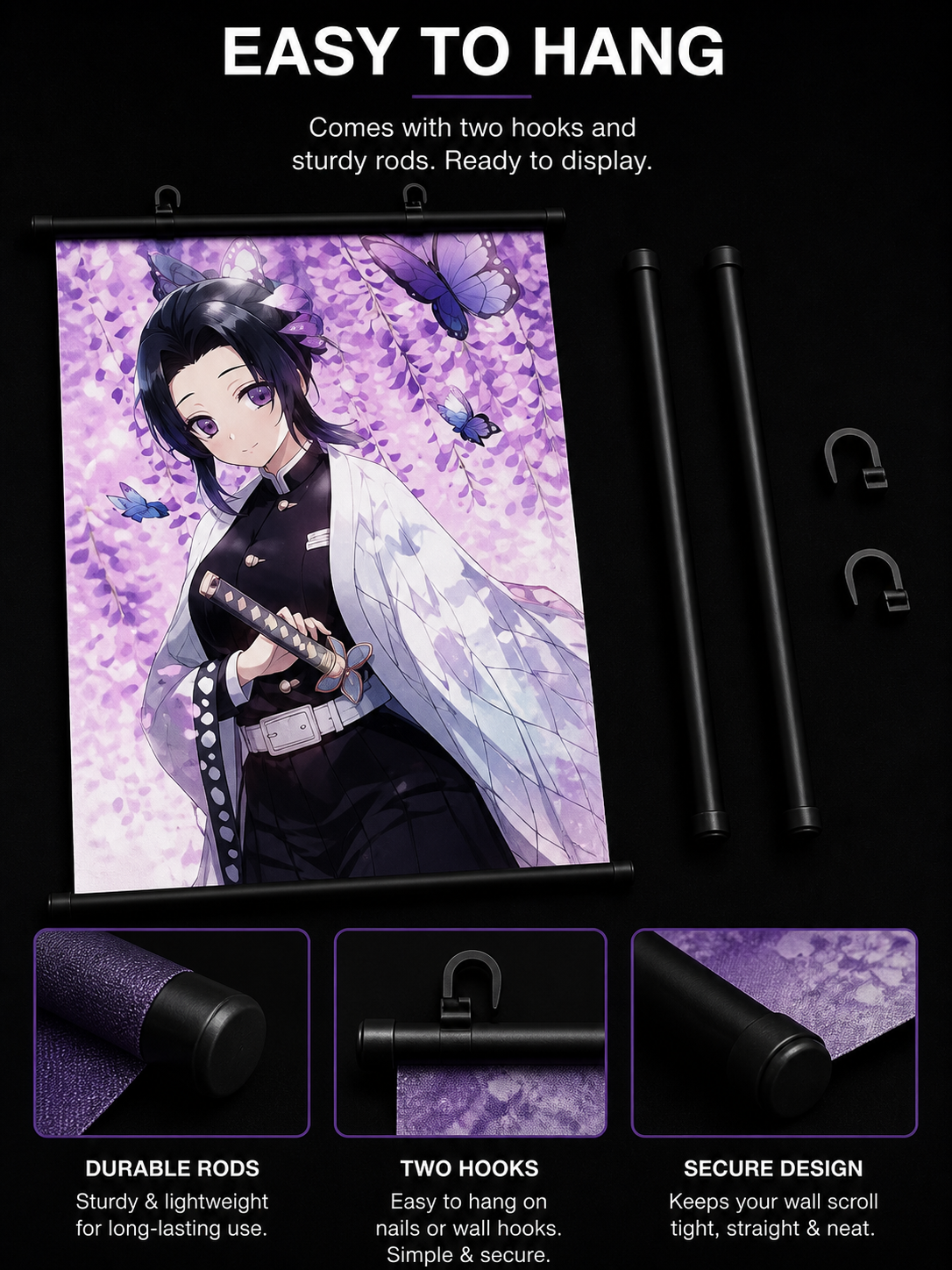 Demon Slayer: Shinobu Kocho Wall Scroll