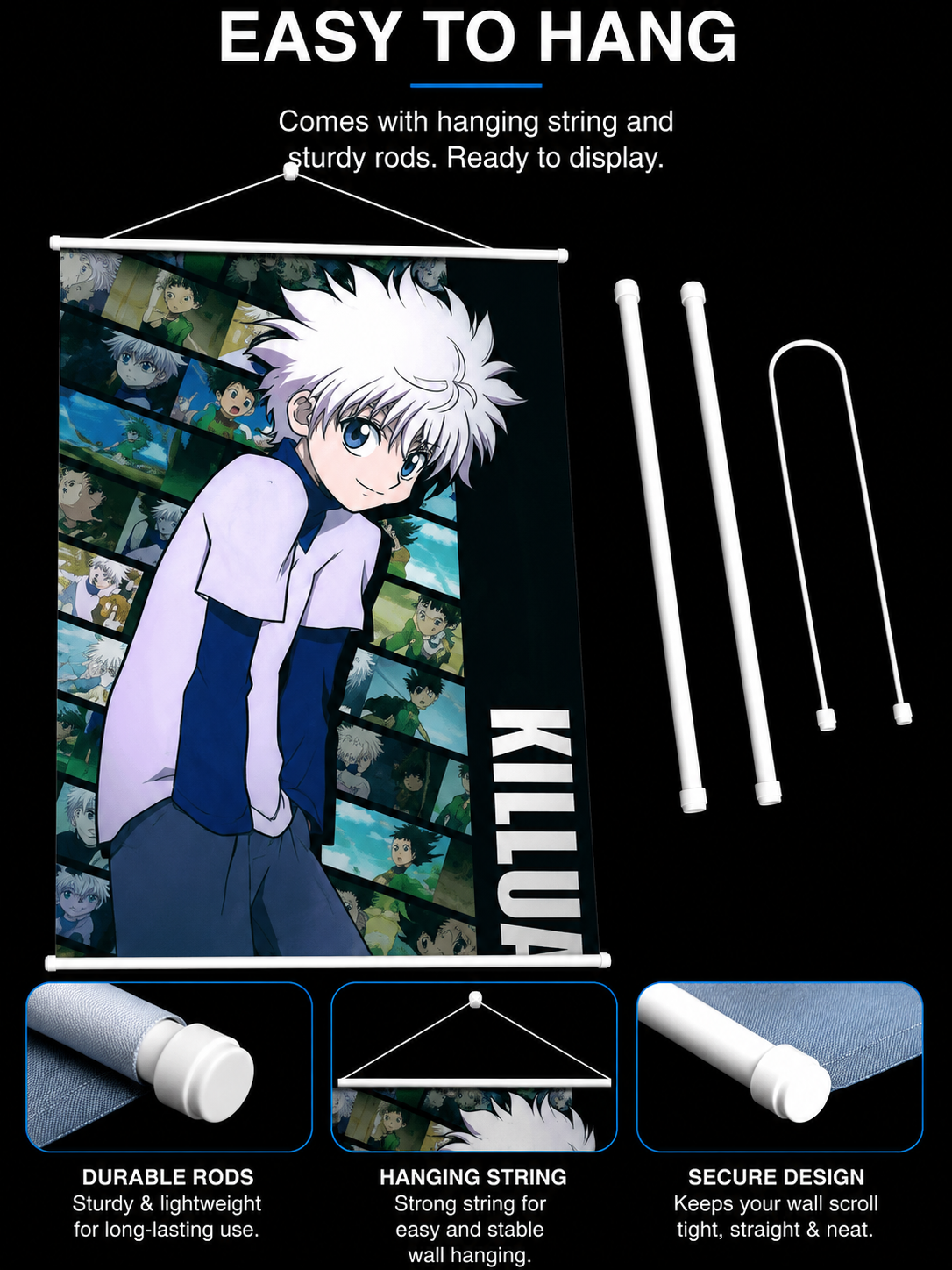Hunter x Hunter: Killua Zoldyck Wall Scroll