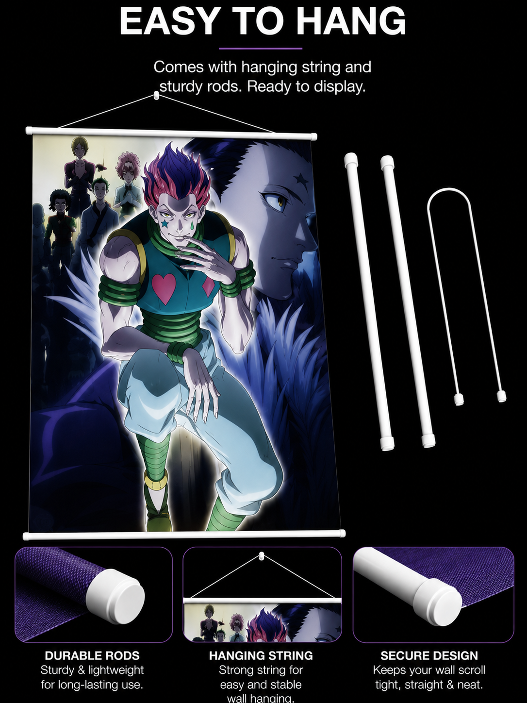 Hunrer X Hunter: Hisoka Morow Wall Scroll