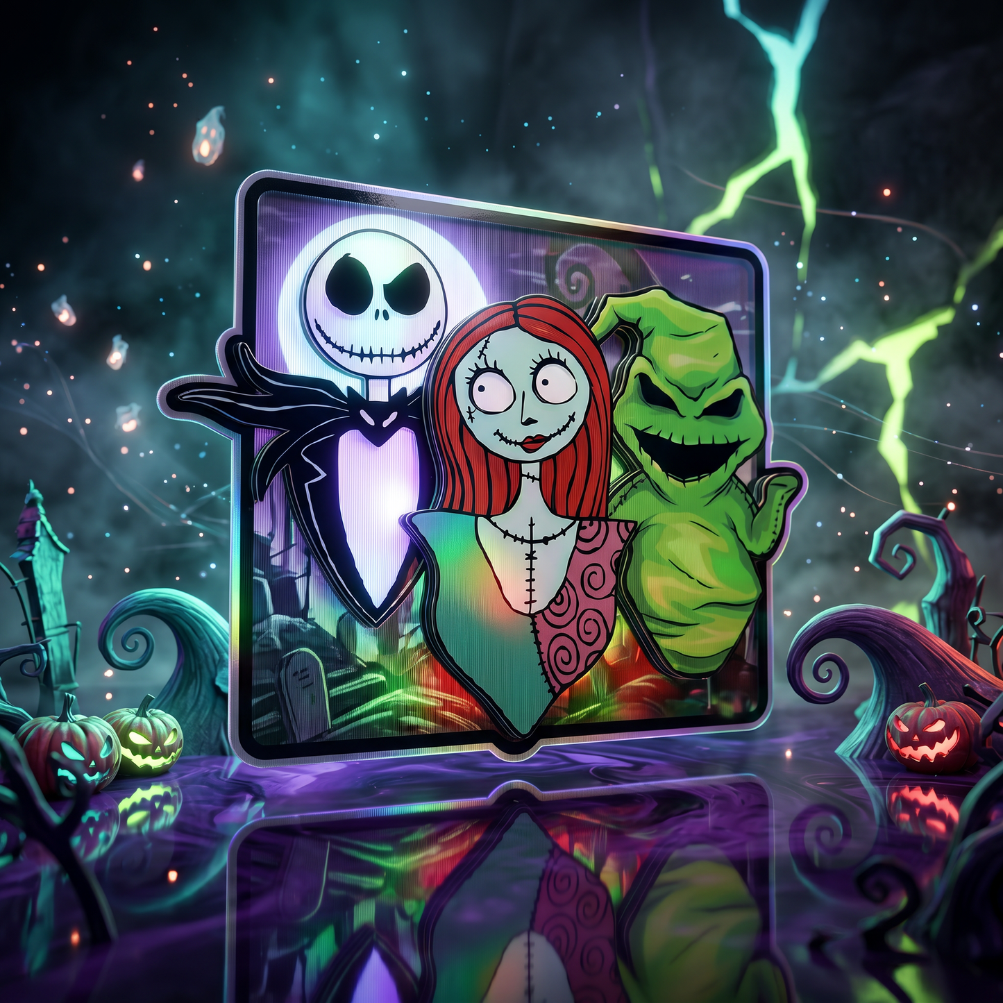 Nightmare Before Christmas 3D Stickers