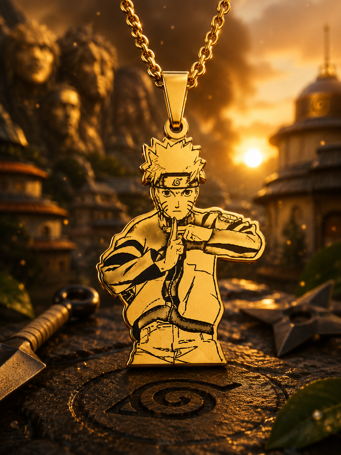 Naruto Titanium Necklace