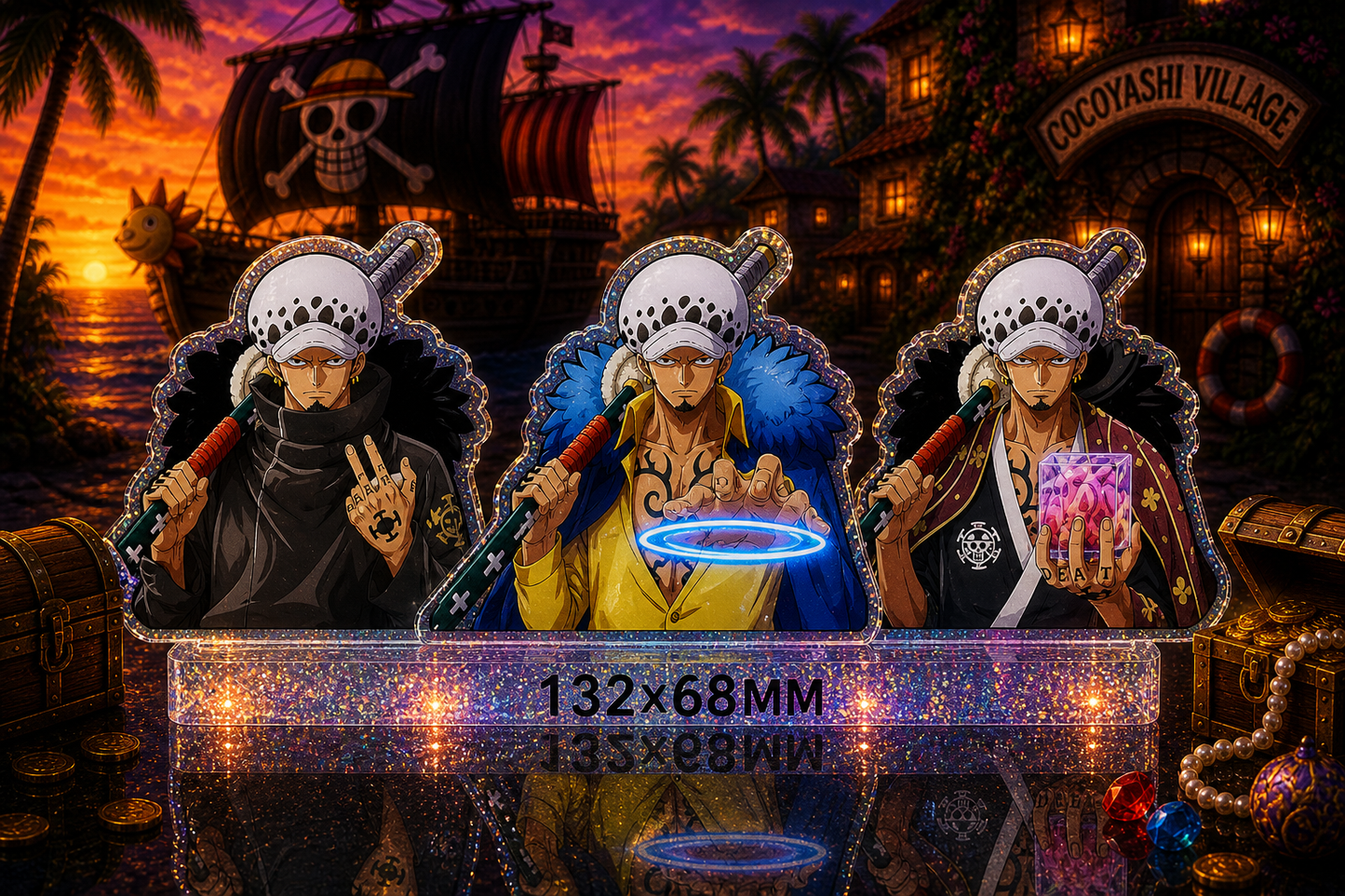 One Piece: Trafalgar Law 3D Sticker