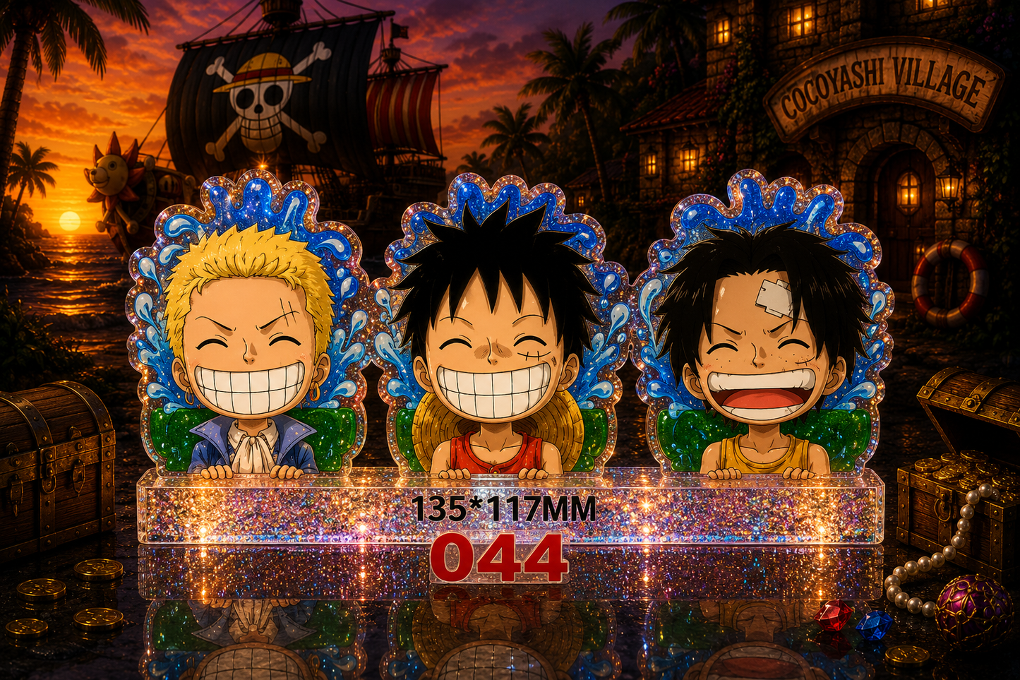 One Piece: ASL Brotherhood 3D Sticker