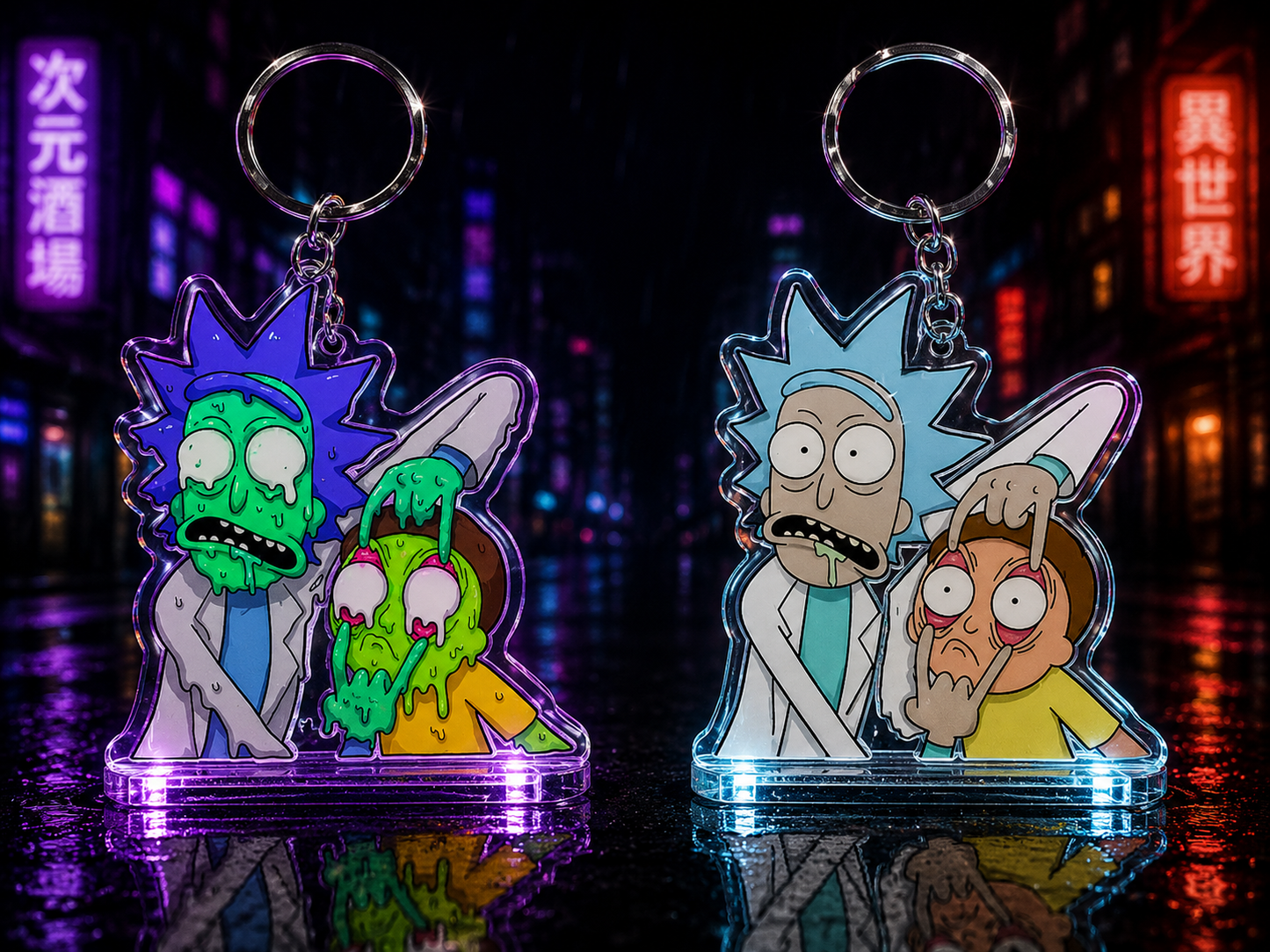 Rick & Morty 3D Keychain