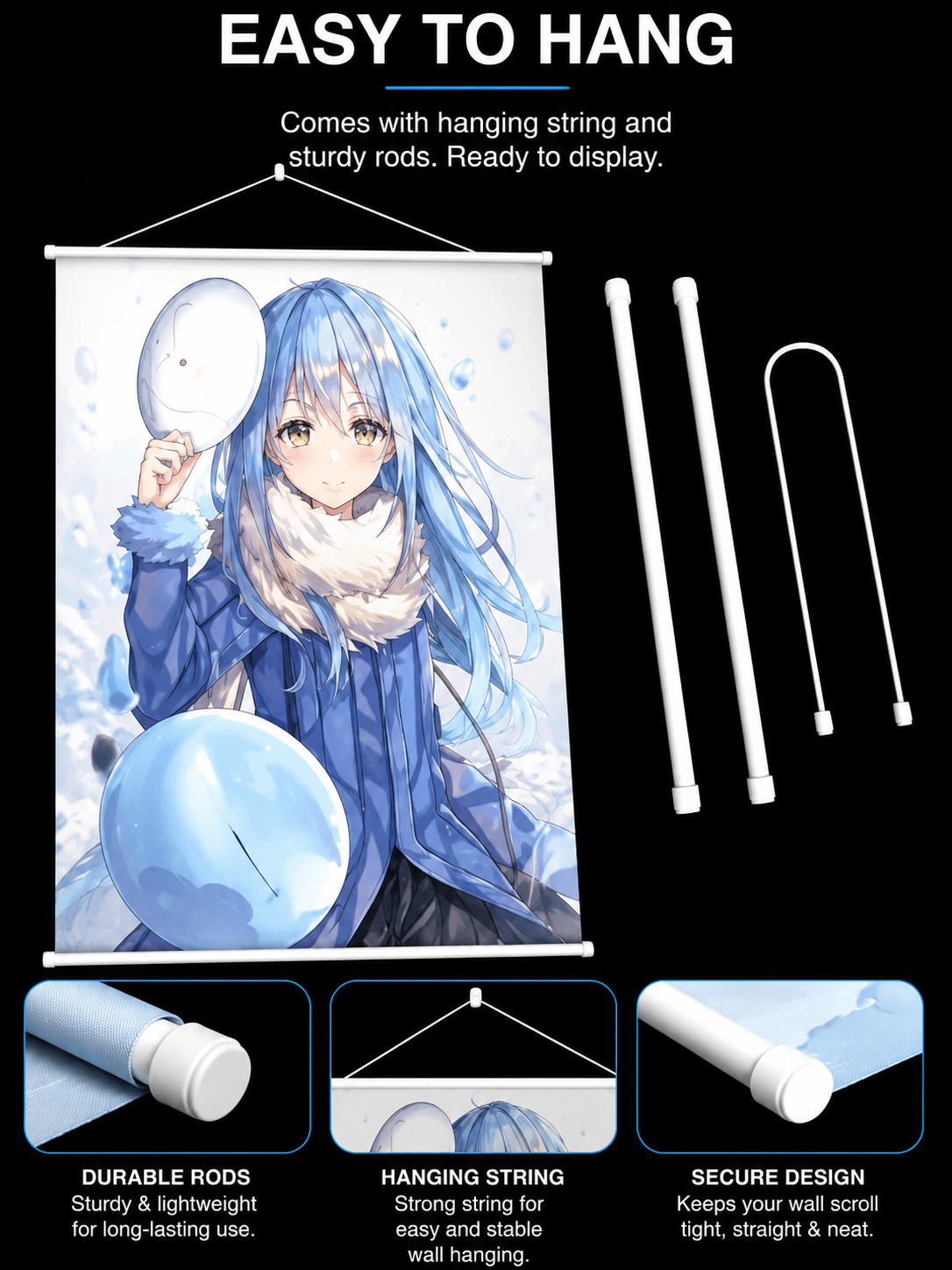 Reincarnated as a Slime: Demon Lord Rimuru Wall Scroll