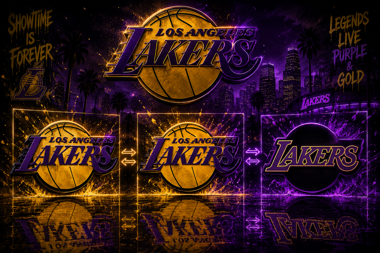 Sports: Lakers 3D Sticker