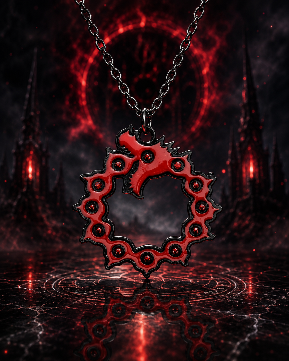 Seven Deadly Sins: Wrath Pendant Necklace