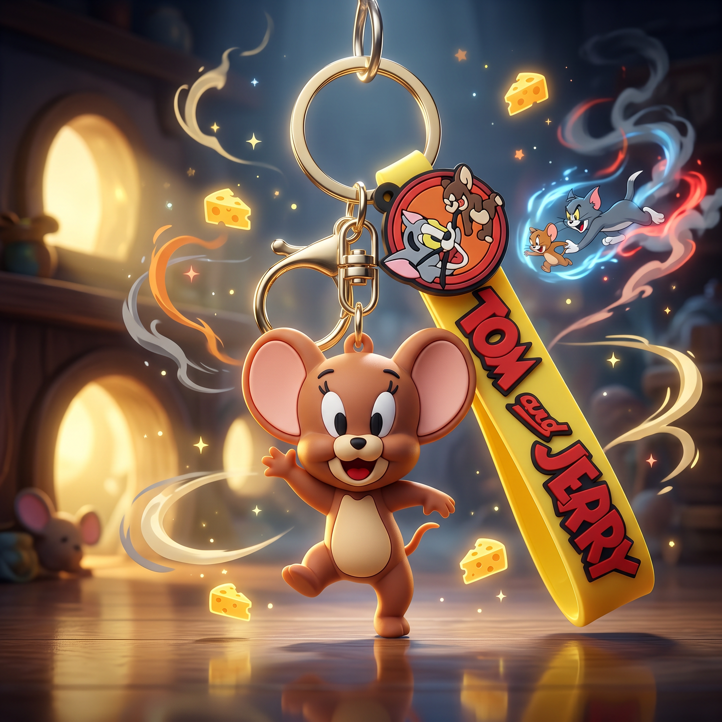 Tom and Jerry Keychain