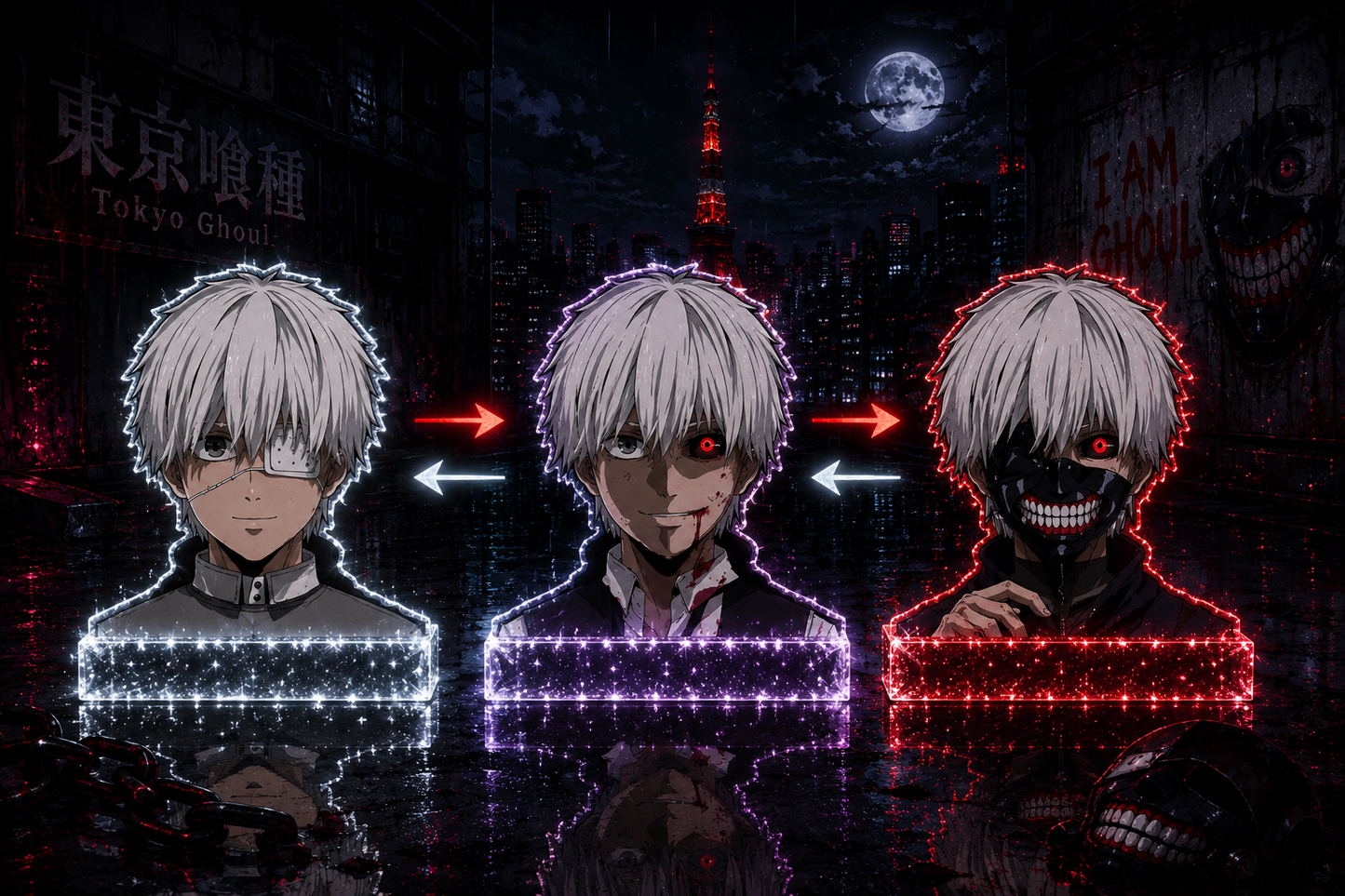 Tokyo Ghoul: Ken Kaneki 3D Sticker