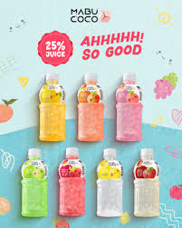 Mabu Fruit Juice with Nata De Coco: Lemon