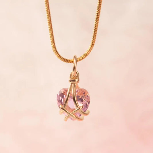 Pink Heart Necklace