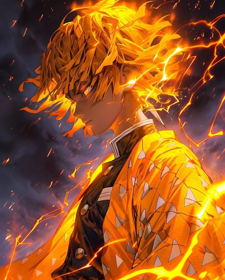 Zenitsu Metallic Poster