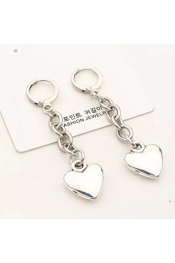 Death Note Shinigami Hanging Heart Earrings