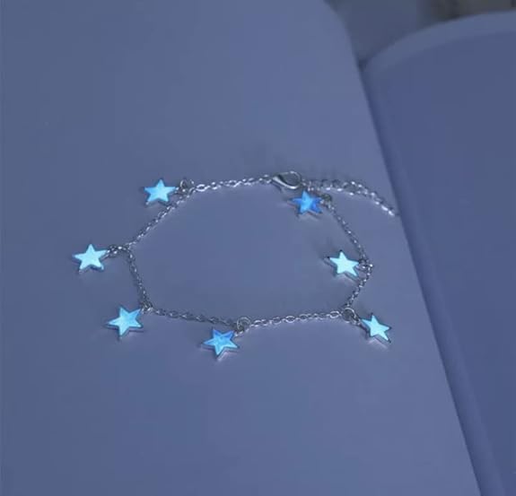 Blue Glow-in-the-Dark Star Bracelet