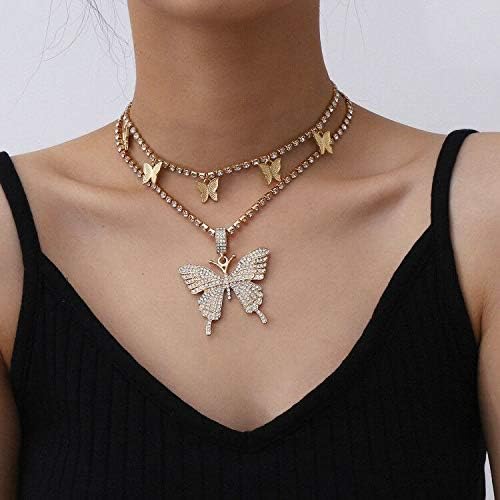 2-Piece Butterfly Necklace Set