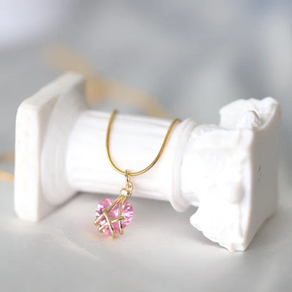 Pink Heart Necklace