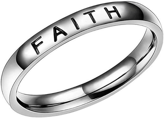 Faith Ring – Stainless Steel