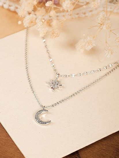 2-Piece Crescent Moon Necklace