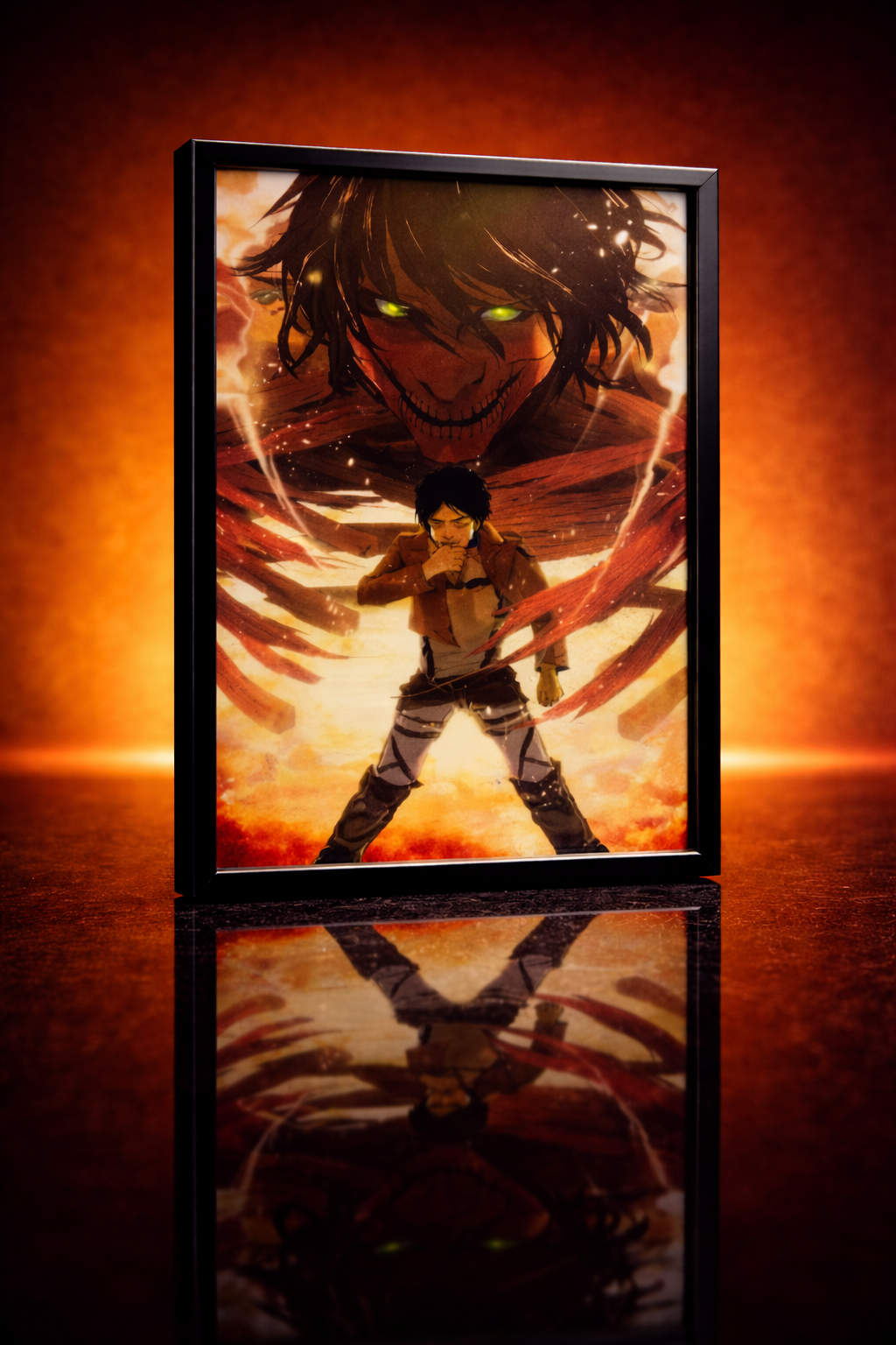 AOT: Eren Titan Transformation 3D Poster