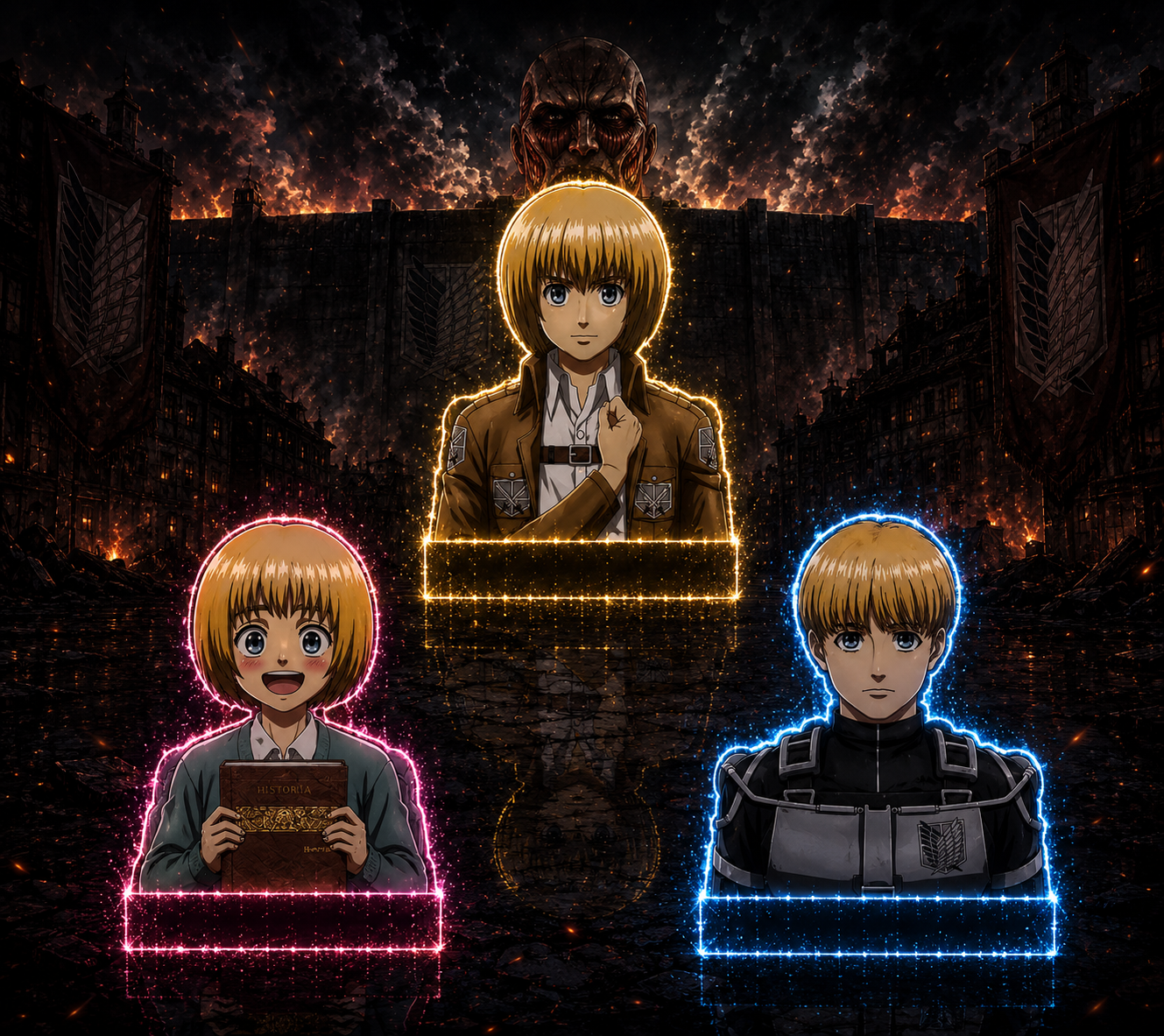 Armin Arlert 3D Sticker