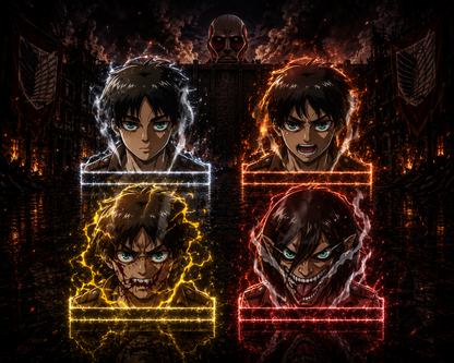 Eren Yeager 3D Stickers