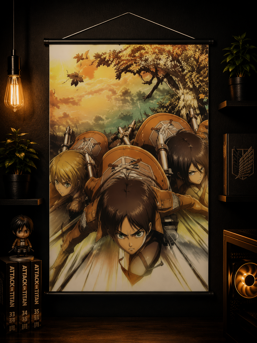 Attack on Titan: Shiganshina Trio Wall Scroll
