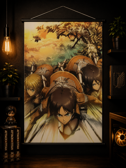 Attack on Titan: Shiganshina Trio Wall Scroll