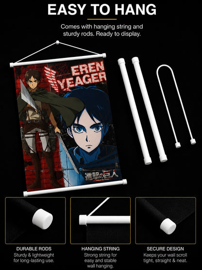 Attack on Titan: Eren Yeager Wall Scroll