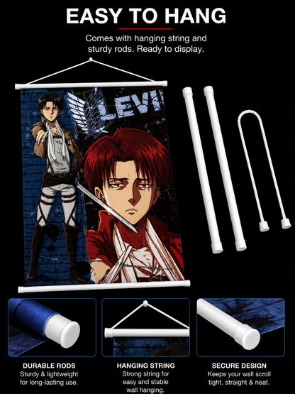 Attack on Titan: Captain Levi Wall Scroll
