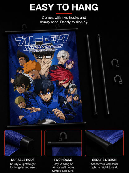 Blue Lock: Project Striker Wall Scroll