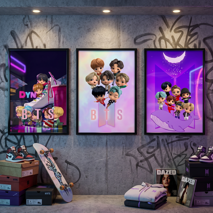 BTS: TinyTan Universe 3D Poster