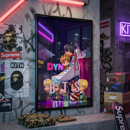 BTS: TinyTan Universe 3D Poster