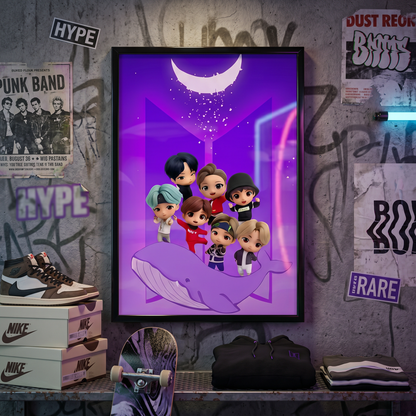 BTS: TinyTan Universe 3D Poster