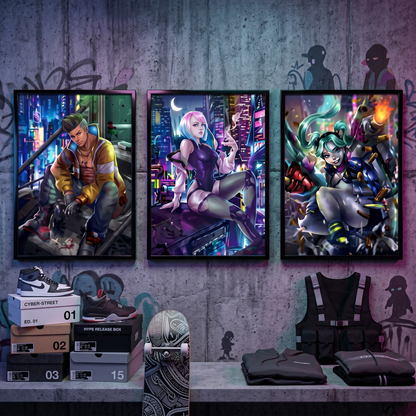 Cyberpunk: Edgerunners Neon Legends 3D Poster