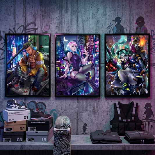 Cyberpunk: Edgerunners Neon Legends 3D Poster