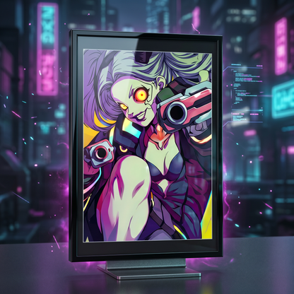 Cyberpunk: Edgerunners Chrome & Chaos 3D Poster