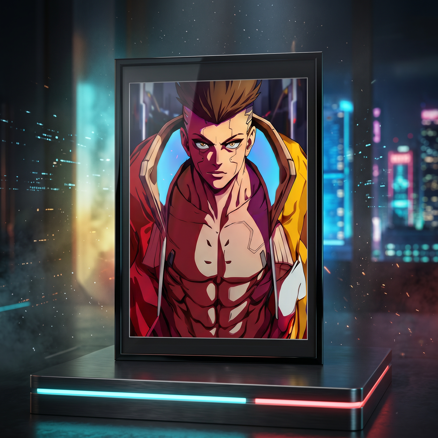 Cyberpunk: Edgerunners Chrome & Chaos 3D Poster