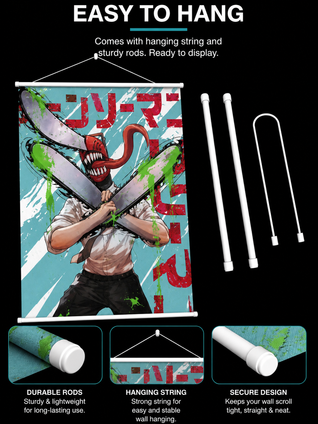 Chainsaw Man: Denji Wall Scroll