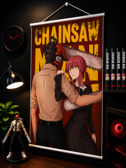 Chainsaw Man: Denji & Makima Wall Scroll