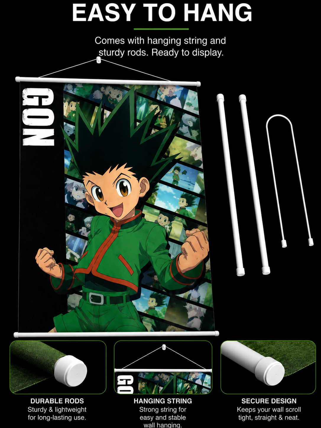 Hunter x Hunter: Gon Freecss Wall Scroll